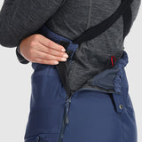 Side Zip Entry - Easily slip on your bibs using a side entry that ensures a comfortable fit while skiing and riding.