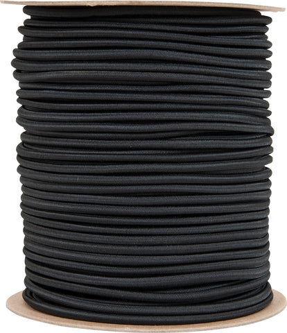 1/4" Shock Cord Black