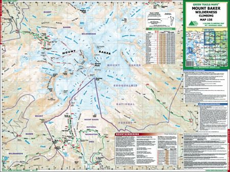 Mt. Baker Climbing Map